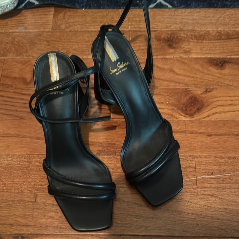 Sam Edelman Black Strappy Heels